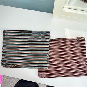 2 Brandy Melville Striped Tube Tops